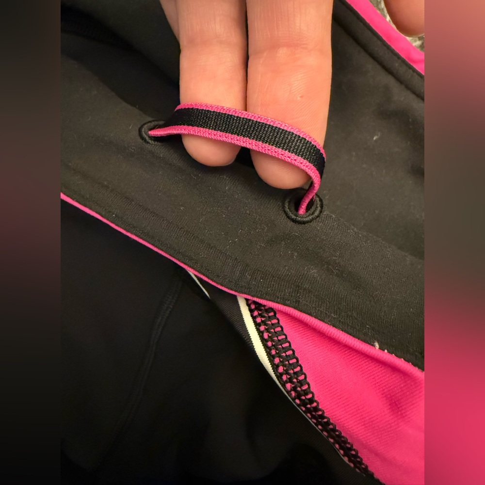 LULULEMON Speed Tight *Brushed Interlock Black Quilt Reflect Ruched Leg pants 8✨ - Picture 13 of 14